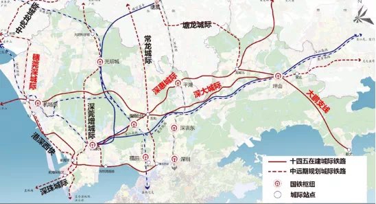 来了深大城际预留西延中山时速160中山直通深圳