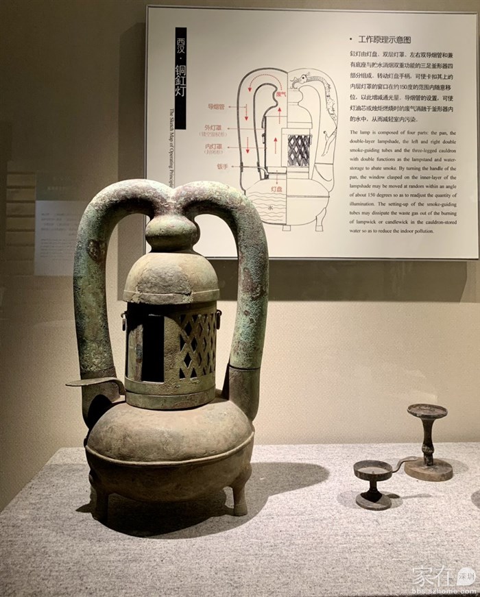 东汉铜缸灯