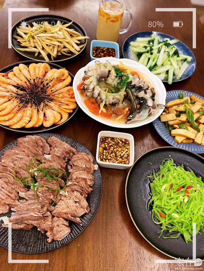 住校的女儿回家才有的伙食