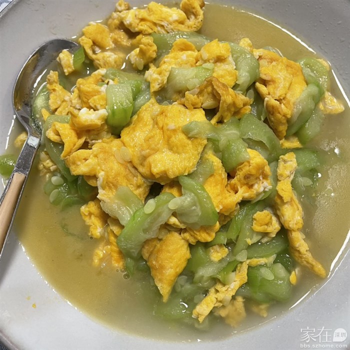 丝瓜炒鸡蛋