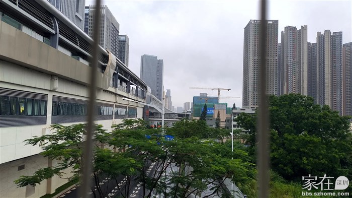 光明大街地铁站上看光明大道