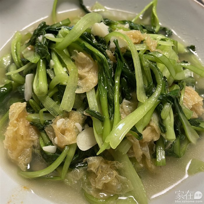 响铃炒鸡毛菜