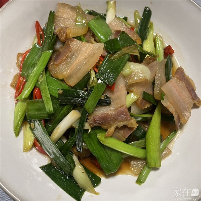 蒜苗炒腊肉