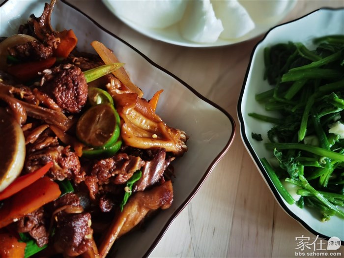 柠檬鸭，南瓜藤，梨