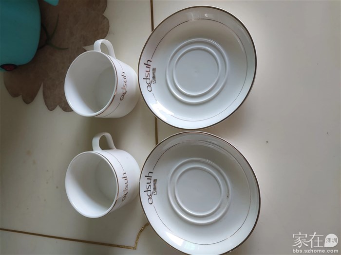 骨瓷咖啡杯+碟 10元两对 不单出