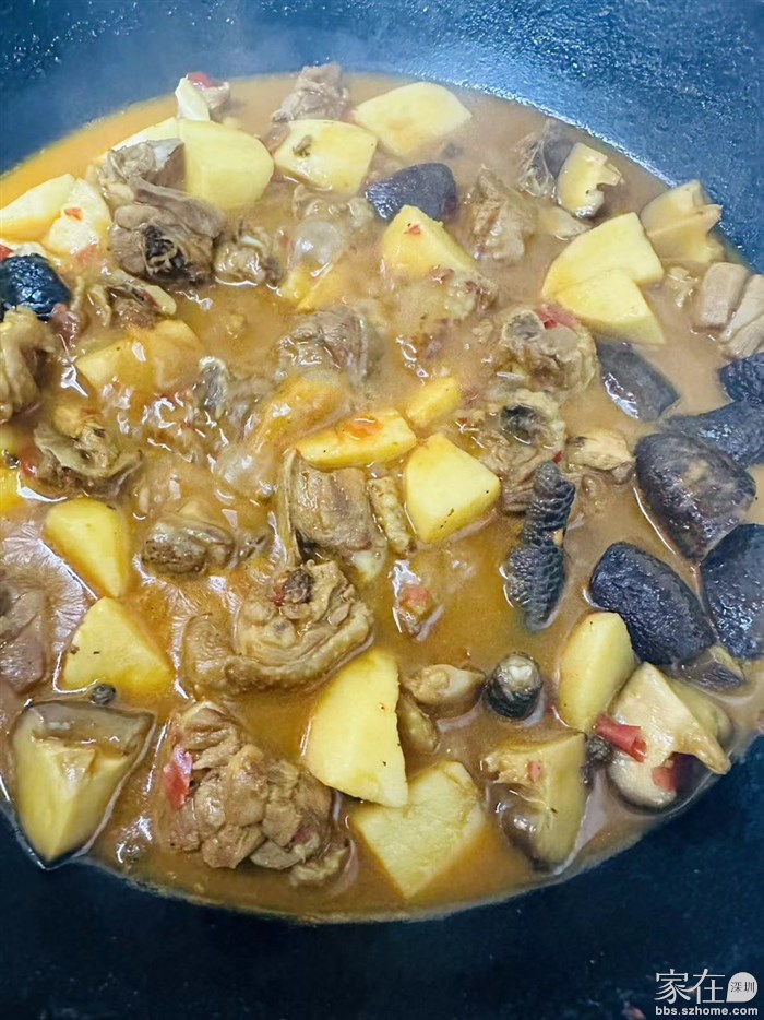 红烧土豆香菇鸡