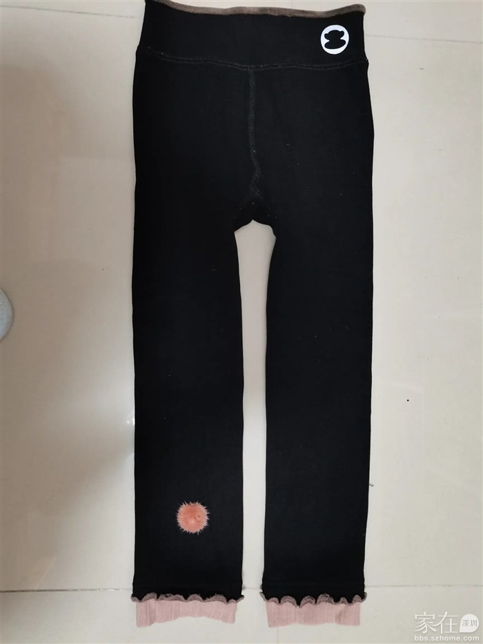 大嘴猴加绒加厚黑色裤130