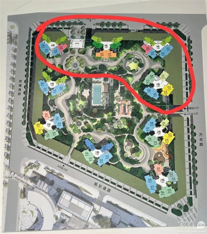 2区加推楼栋，正好不靠近商业