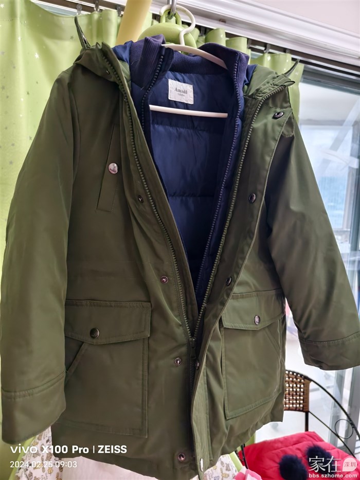 130码安奈儿羽绒服，含绒206克