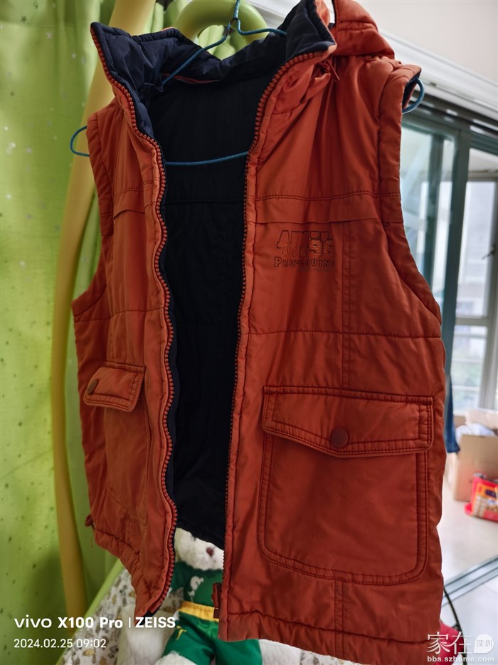 安奈儿130码两面穿棉马甲