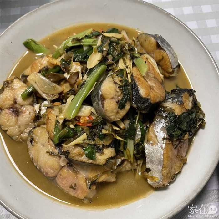 雪菜焖马鲛鱼
