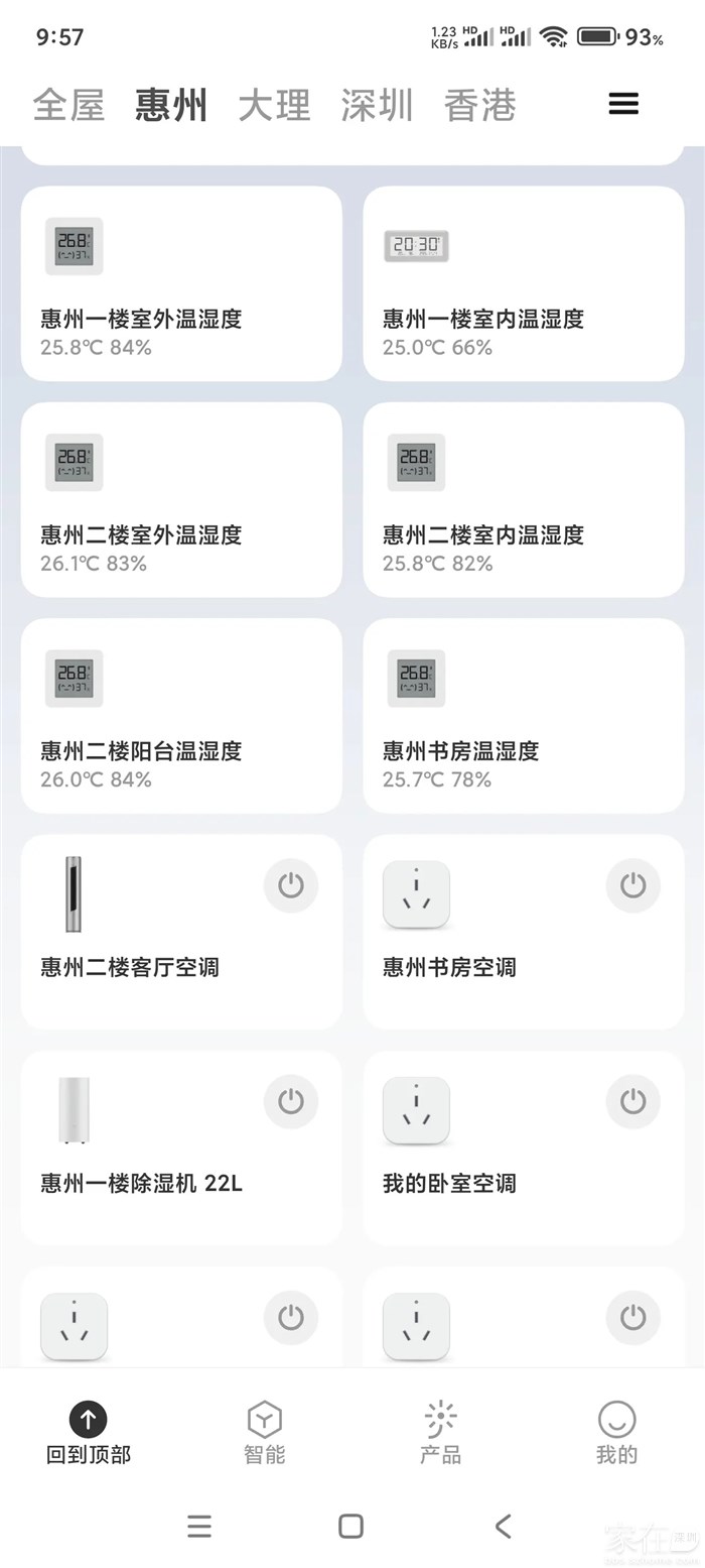 此刻惠州这里开着窗的室内外温湿度，还是很舒服的。