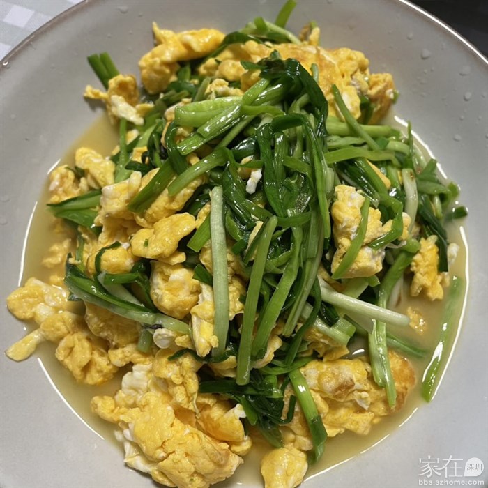 东北蒜苗炒鸡蛋