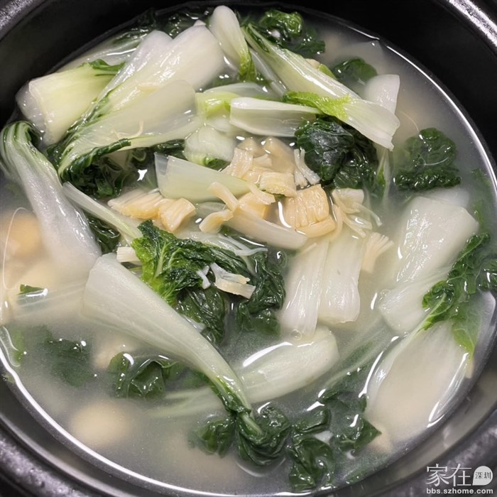 干贝煮奶白菜