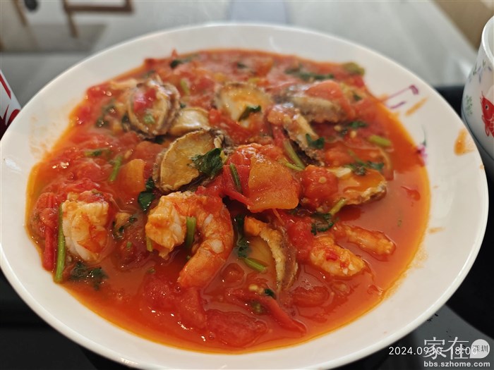 昨天做的西红柿煮鲍鱼