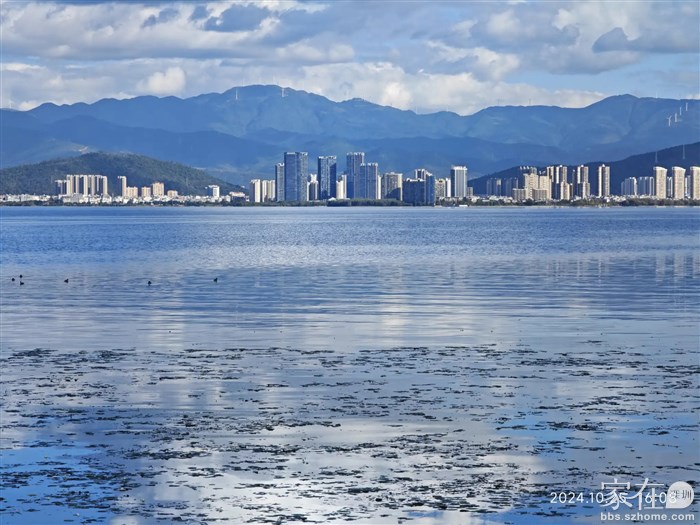 遥望对岸我住的小区