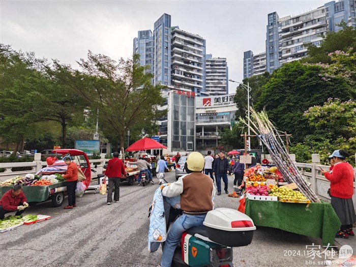 这条路一早都成菜市场了