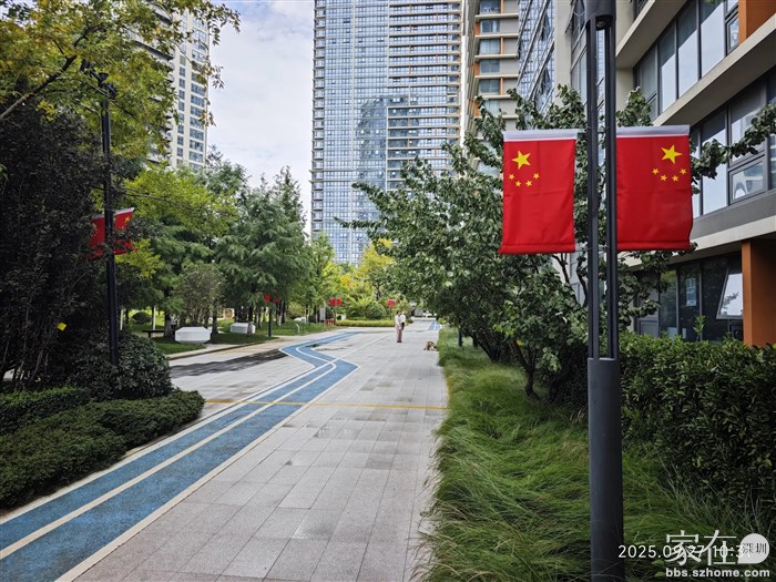 在大理住了6年，第1次见国庆节挂国旗，还是小区里面。