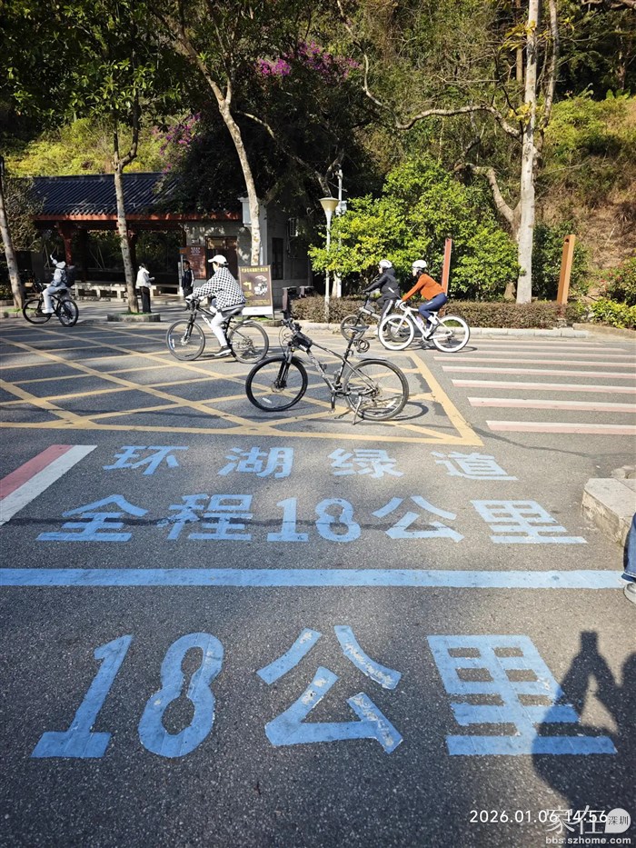 骑行一圈来到18公里处，不过此时我己骑行了22公里。
