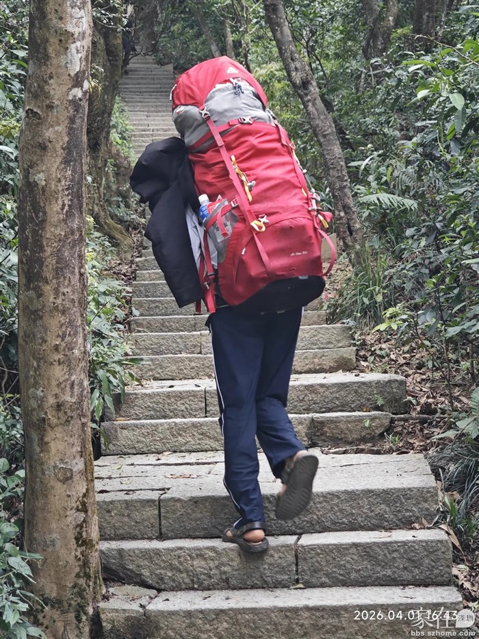 这人讲经常上山上露营